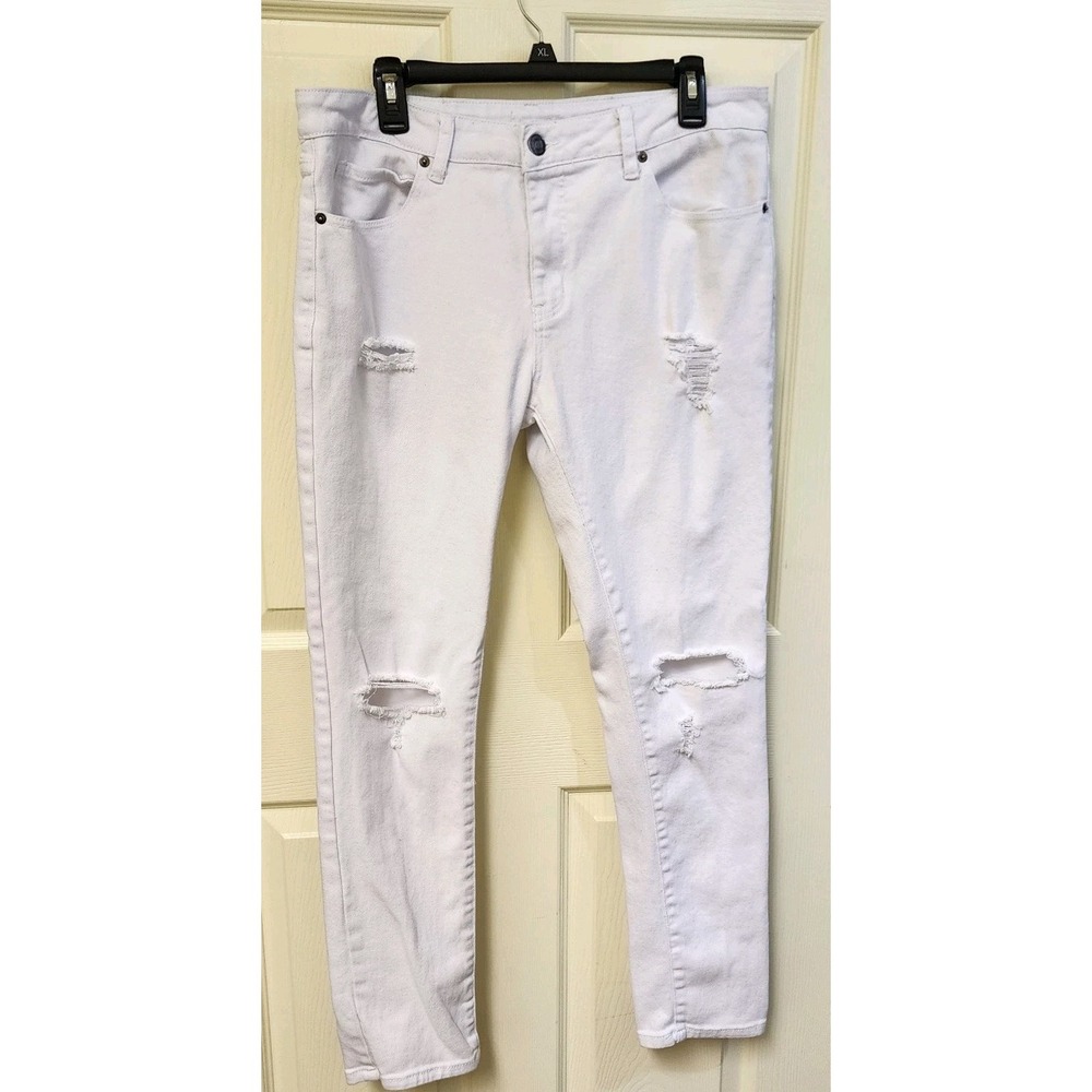 Men White Rue 21 Supreme Flex Jeans 34/32